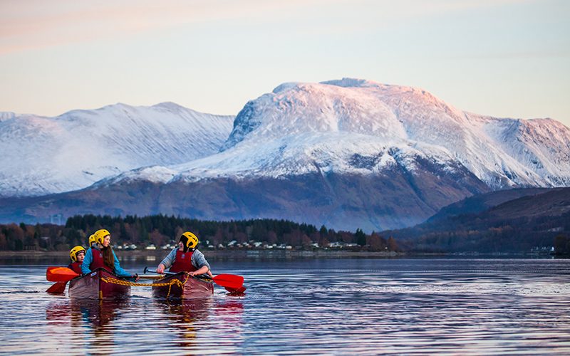 Loch Eil 800x500 canoe by Ben Nevis